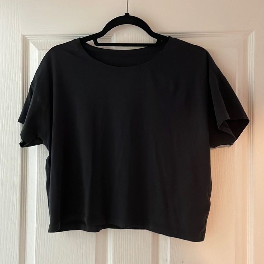 LULULEMON Oversized Crop Top/Short Sleeve